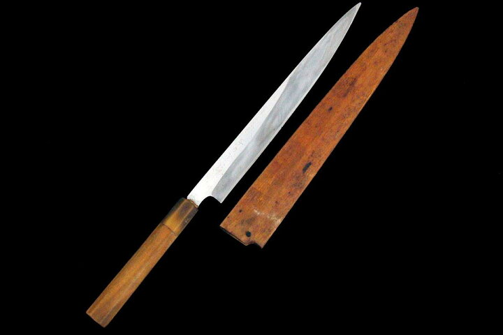 楽天市場】【中古】【訳有品】子の日 柳刃包丁 尺 楓 朴柄 白鞘付 KN02  