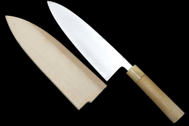 楽天市場】【中古】【美品】康之 出刃包丁 七寸 銀三 朴柄 白鞘付 KN02 