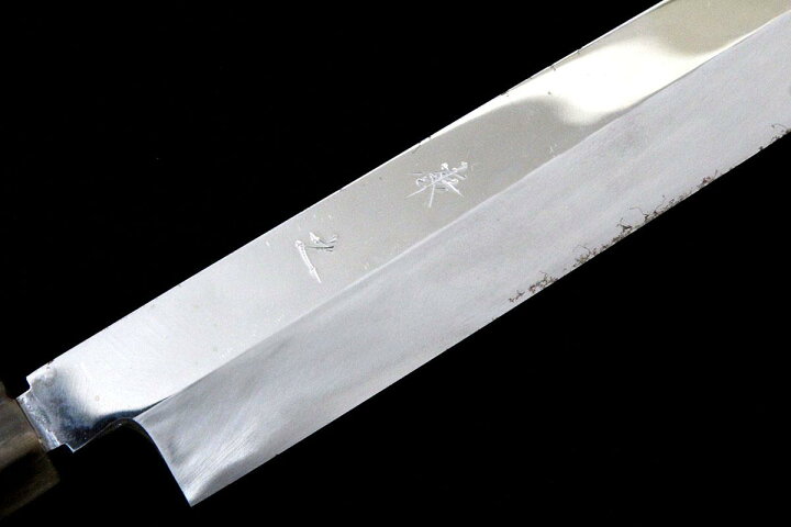 楽天市場】【中古】【美品】康之 柳刃包丁 本焼 尺一 平鏡面 黒檀柄 箱 