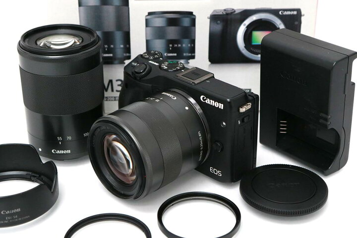 楽天市場】【中古】【訳有品】キヤノン EOS M3 ダブルズームキット 