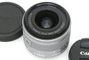 【中古】【美品】キヤノン EF-M15-45mm F3.5-6.3 IS STM [シルバー] CA01-P103-2R6B CANON キヤノン EF-Mマウント 標準ズーム AF/MF 手ブレ補正