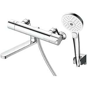 TOTO 壁付サーモスタット混合水栓(コンフォートウエーブクリック、めっき、調圧弁) TBV03450J 浴室 シャワー カメ付き 水道 蛇口 水栓 トートー バス