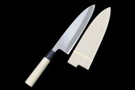 【中古】【未使用品】尚台正吉 出刃包丁 霞 七寸 朴柄 鞘付 KN02-B5689-2L4 尚台正吉 出刃包丁 霞 七寸 …