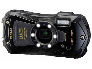 �y���^�b�N�X PENTAX WG-90 �u���b�N �f�W�J�� �t��HD ��F�� �ϏՌ� �h�o �ϊ� �h��