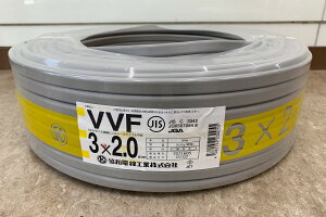 ���a�d���H�� VVF�P�[�u�� 3×2.0mm 100m 1�� 3�c 3C VVF �d�� �d�� F�P�[�u��
