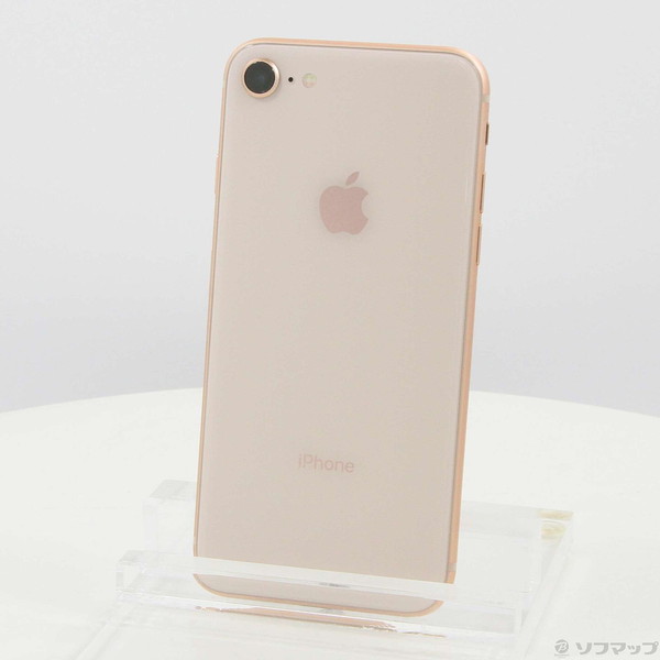 【中古】Apple(アップル) iPhone8 64GB ゴールド MQ7A2J／A SIMフリー 【258-ud】
