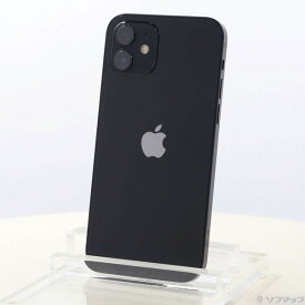 【中古】Apple(アップル) iPhone12 128GB ブラック MGHU3J／A SoftBank 〔ネットワーク利用制限▲〕 【344-ud】