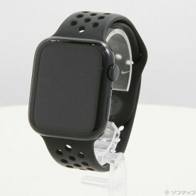 【中古】Apple(アップル) Apple Watch SE 第2世代 GPS 44mm ミッドナイトアルミニウムケース ブラックNikeスポーツバンド 【258-ud】