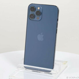 【中古】Apple(アップル) iPhone12 Pro Max 512GB パシフィックブルー MGD63J／A SIMフリー 【252-ud】