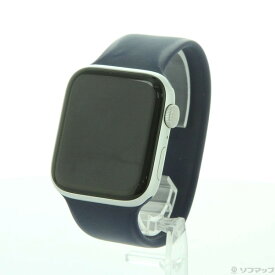 【中古】Apple(アップル) Apple Watch Series 6 GPS 44mm シルバーアルミニウムケース ブルーソロループ 【276-ud】