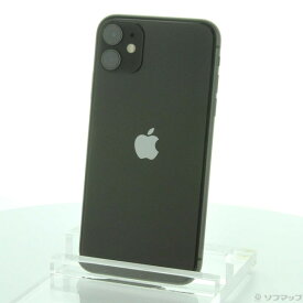 【中古】Apple(アップル) iPhone11 128GB ブラック MHDH3J／A SIMフリー 【198-ud】