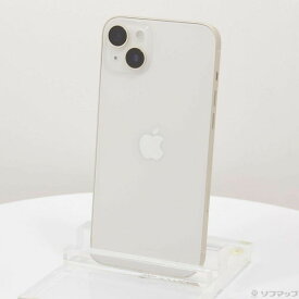 【中古】Apple(アップル) iPhone14 Plus 128GB スターライト MQ4D3J／A SIMフリー 【297-ud】