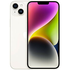 【中古】Apple(アップル) iPhone14 Plus 256GB スターライト NQ4L3J／A SIMフリー 【276-ud】