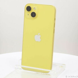 【中古】Apple(アップル) iPhone14 Plus 128GB イエロー MR603J／A SIMフリー 【344-ud】