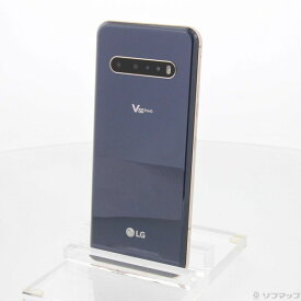 【中古】LG(エルジー) LG V60 ThinQ 5G 128GB クラッシ-ブルー A001LG SoftBankロック解除SIMフリー 【262-ud】