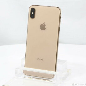 【中古】Apple(アップル) iPhoneXS Max 64GB ゴールド MT6T2J／A SIMフリー 【252-ud】