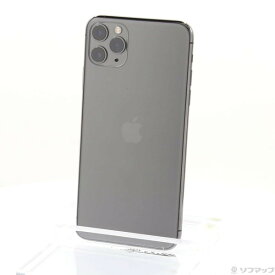 【中古】Apple(アップル) iPhone11 Pro Max 256GB スペースグレイ MWHJ2J／A SIMフリー 【297-ud】