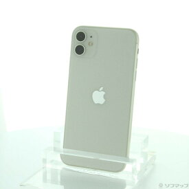 【中古】Apple(アップル) iPhone11 128GB ホワイト MWM22J／A SIMフリー 【381-ud】