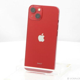 【中古】Apple(アップル) iPhone13 128GB プロダクトレッド MLNF3J／A SIMフリー 【381-ud】