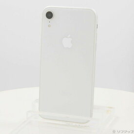 【中古】Apple(アップル) iPhoneXR 128GB ホワイト MT0J2J／A SoftBank 【262-ud】