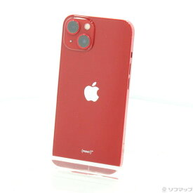 【中古】Apple(アップル) iPhone13 128GB プロダクトレッド MLNF3J／A SIMフリー 【252-ud】