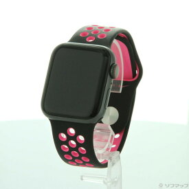 【中古】Apple(アップル) Apple Watch Series 5 Nike GPS + Cellular 40mm スペースグレイアルミニウムケース ブラック／ピンクブラストNikeスポーツバンド 【269-ud】