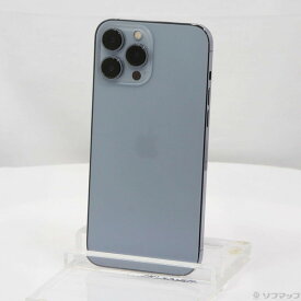 【中古】Apple(アップル) iPhone13 Pro Max 128GB シエラブルー MLJ73J／A SIMフリー 【297-ud】