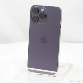 【中古】Apple(アップル) iPhone14 Pro Max 512GB ディープパープル MQ9J3J／A SIMフリー 【371-ud】