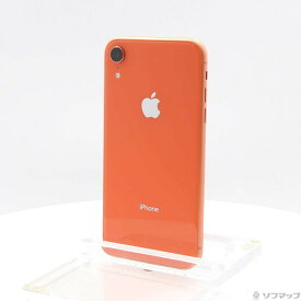 【中古】Apple(アップル) iPhoneXR 64GB コーラル MT0A2J／A SIMフリー 【348-ud】
