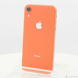 【中古】Apple(アップル) iPhoneXR 64GB コーラル MT0A2J／A SIMフリー 【348-ud】