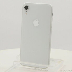 【中古】Apple(アップル) iPhoneXR 64GB ホワイト MT032J／A SIMフリー 【348-ud】