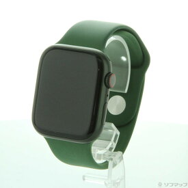 【中古】Apple(アップル) Apple Watch Series 7 GPS + Cellular 45mm グリーンアルミニウムケース クローバースポーツバンド 【344-ud】