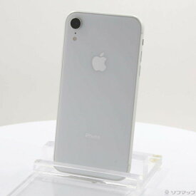 【中古】Apple(アップル) iPhoneXR 64GB ホワイト MT032J／A SIMフリー 【377-ud】