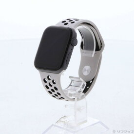 【中古】Apple(アップル) Apple Watch Series 5 Nike GPS 44mm スペースグレイアルミニウムケース デザートサンド／ブラックNikeスポーツバンド 【262-ud】