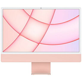 【中古】Apple(アップル) 〔展示品〕 iMac 24-inch Mid 2021 MGPM3J／A Apple M1 8コアCPU_8コアGPU 8GB SSD256GB ピンク 〔12.6 Monterey〕 【258-ud】