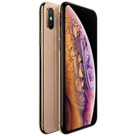 【中古】Apple(アップル) iPhoneXS Max 64GB ゴールド MT6T2J／A SIMフリー 【258-ud】