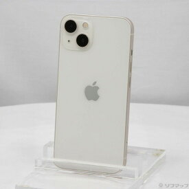 【中古】Apple(アップル) iPhone13 128GB スターライト MLND3J／A SIMフリー 【295-ud】