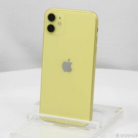 【中古】Apple(アップル) iPhone11 64GB イエロー MWLW2J／A SIMフリー 【269-ud】