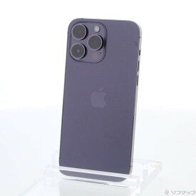 【中古】Apple(アップル) iPhone14 Pro Max 256GB ディープパープル MQ9E3J／A SIMフリー 【368-ud】