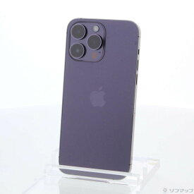 【中古】Apple(アップル) iPhone14 Pro Max 1TB ディープパープル MQ9N3J／A SIMフリー 【368-ud】