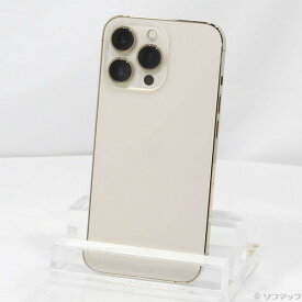 【中古】Apple(アップル) iPhone13 Pro 128GB ゴールド MLUH3J／A SIMフリー 【377-ud】