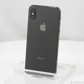 【中古】Apple(アップル) iPhoneX 256GB スペースグレイ MQC12J／A SIMフリー 【344-ud】