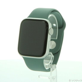 【中古】Apple(アップル) Apple Watch Series 5 GPS 44mm シルバーアルミニウムケース パイングリーンスポーツバンド 【305-ud】