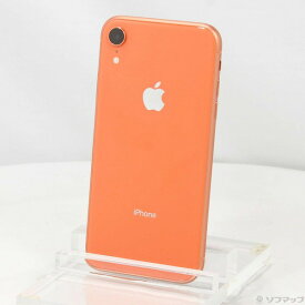 【中古】Apple(アップル) iPhoneXR 64GB コーラル MT0A2J／A SIMフリー 【295-ud】