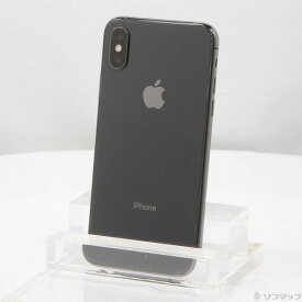 【中古】Apple(アップル) iPhoneXS 64GB スペースグレイ MTAW2J／A SIMフリー 【196-ud】