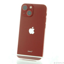 【中古】Apple(アップル) iPhone13 mini 128GB プロダクトレッド MLJG3J／A SIMフリー 【381-ud】