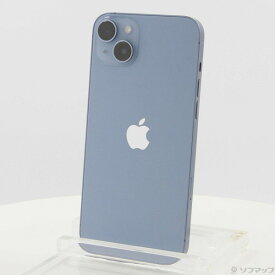 【中古】Apple(アップル) iPhone14 Plus 256GB ブルー MQ4Q3J／A SIMフリー 【262-ud】