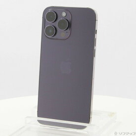【中古】Apple(アップル) iPhone14 Pro Max 256GB ディープパープル MQ9E3J／A SIMフリー 【276-ud】