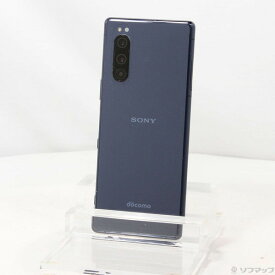 【中古】SONY(ソニー) Xperia 5 64GB ブルー SO-01M docomoロック解除SIMフリー 【348-ud】