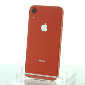 【中古】Apple(アップル) iPhoneXR 64GB コーラル MT0A2J／A SoftBank 【220-ud】